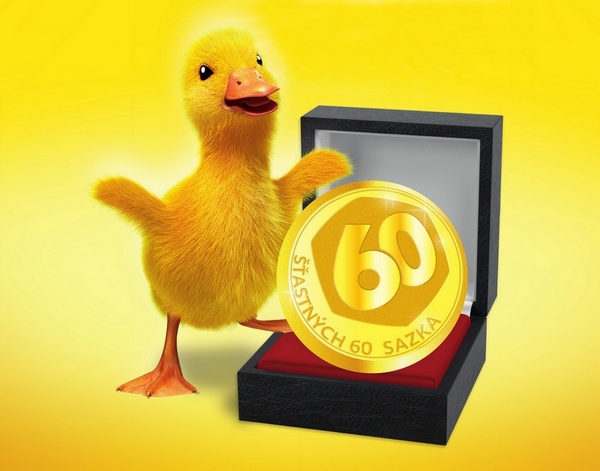 narozeninové medaile pro Sazku vyrobila Česká mincovna