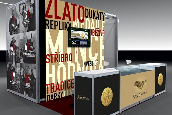 Stánek České mincovny na veletrhu Sběratel 2018